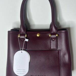 Melie Bianco Rich Burgundy Eco Tote